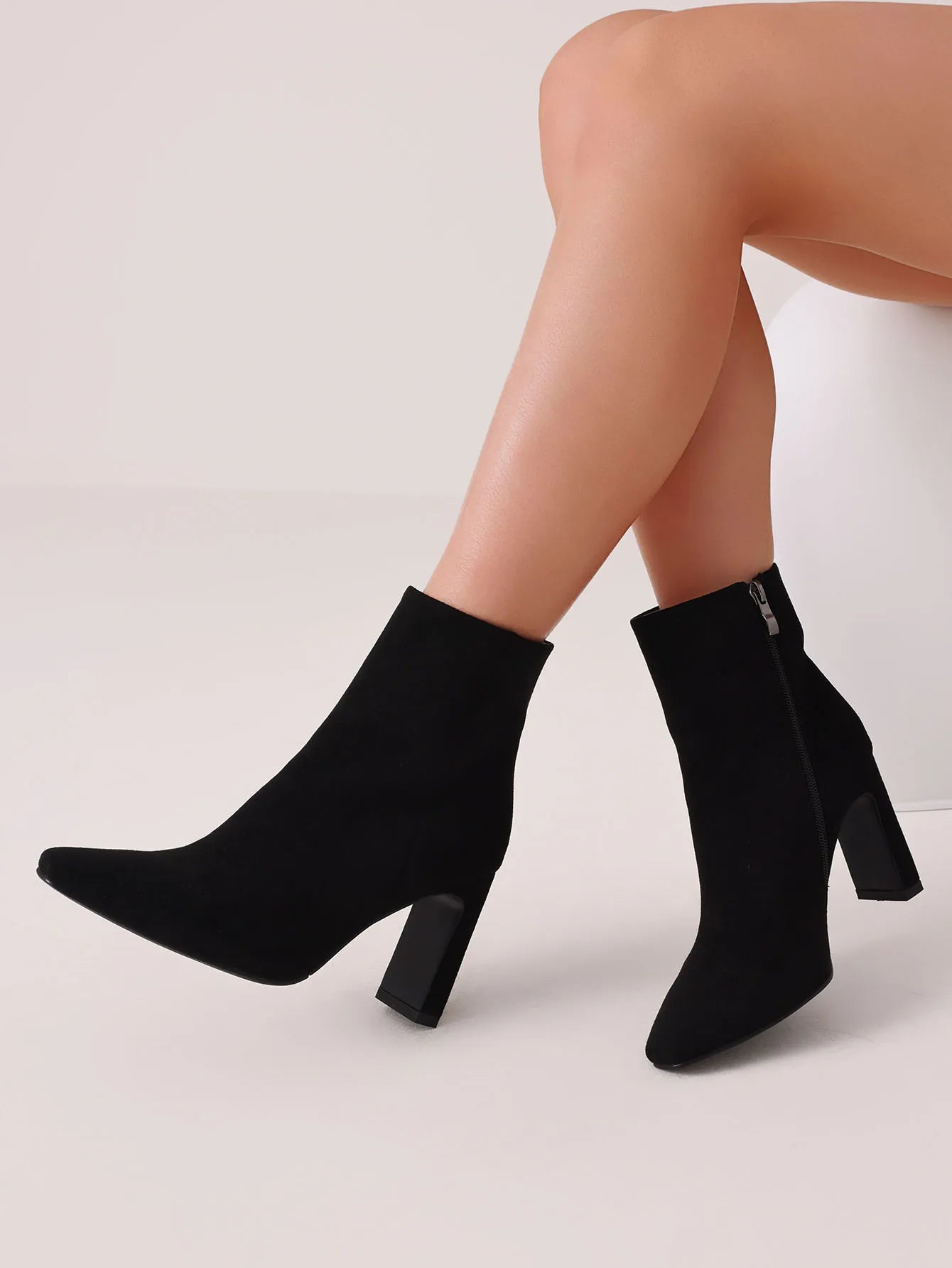 Square Toe Ankle Boots